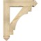 Ekena Millwork Merced Arts and Crafts Rough Sawn Bracket w/ Offset Brace, Douglas Fir, 6"W x 22"D x 26"H BKT0604X22X26MRC03RDF - alternate 2